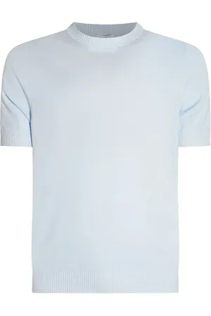 Malo T-shirt in maglia fine di cotone