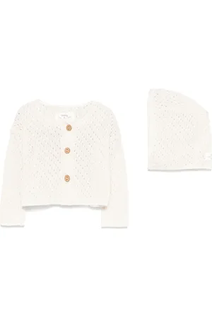TEDDY & MINOU Cardigan con lavorazione pointelle