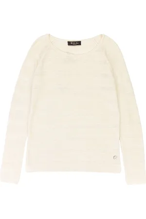 Loro Piana Maglione in cashmere con scollo ampio