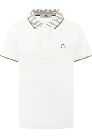 Trussardi Polo in cotone con ricamo logo