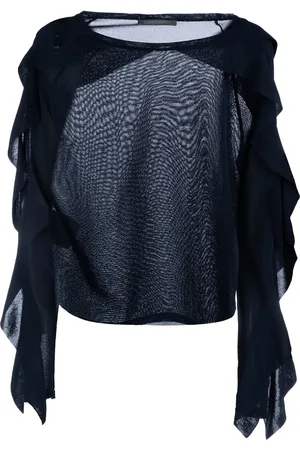 Alberta Ferretti Maglione con ruches