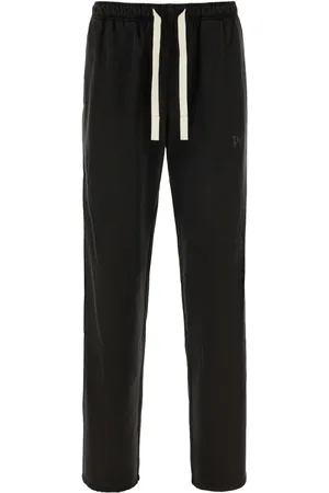 Palm Angels Pantaloni dritti con ricamo monogramma