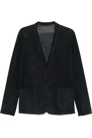 SALVATORE SANTORO Blazer in pelle scamosciata