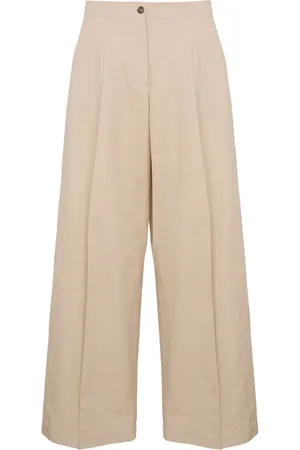 YVES SALOMON Pantaloni con piega