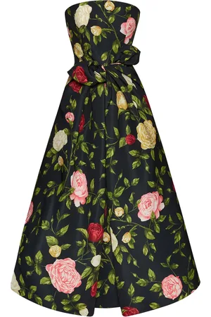 Oscar de la Renta Abito da sera English Rose Faille
