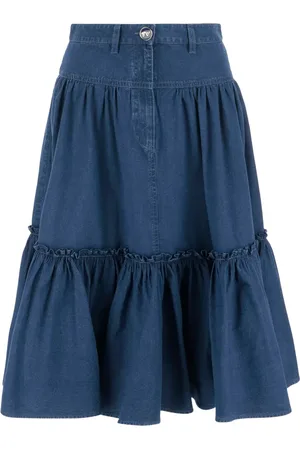 VALENTINO GARAVANI Gonna midi denim