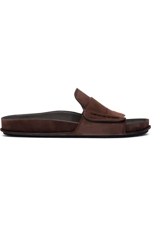 Jacquemus Sandali slides in pelle scamosciata