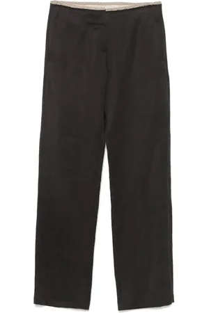 ALYSI Pantaloni con dettaglio sfilacciato