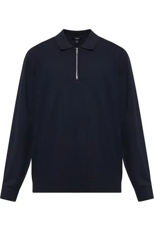 THEORY Maglione con mezza zip