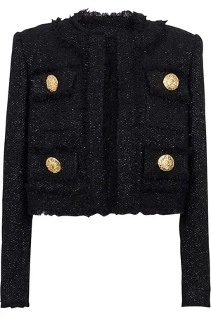 Balmain Giacca crop in tweed