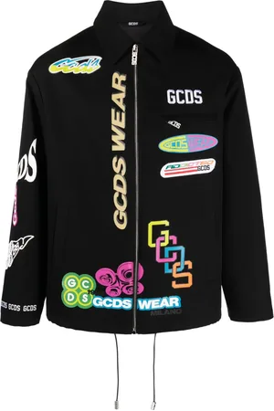 GCDS Giacca-camicia con stampa grafica