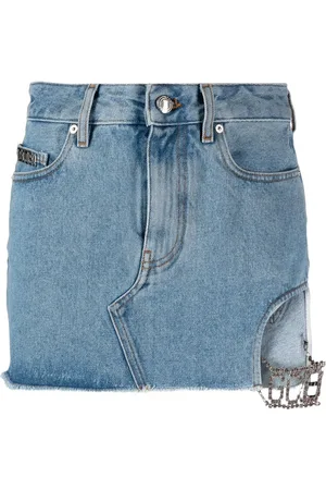 GCDS Gonna denim con dettaglio cut-out