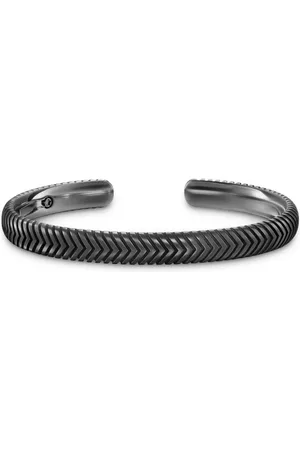 David Yurman Bracciale rigido con motivo chevron