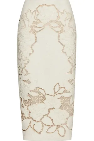 Oscar de la Renta Gonna con dettaglio cut-out