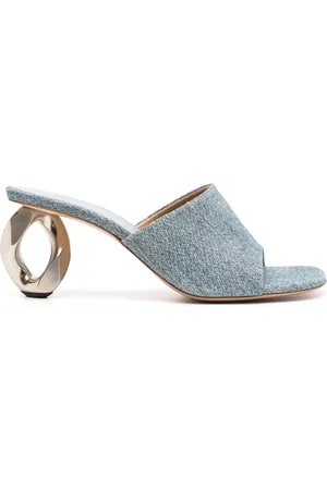 J.W.Anderson Mules in pelle con tacco a catena 80mm