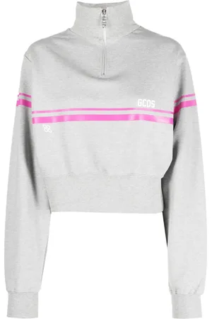 GCDS Felpa con mezza zip
