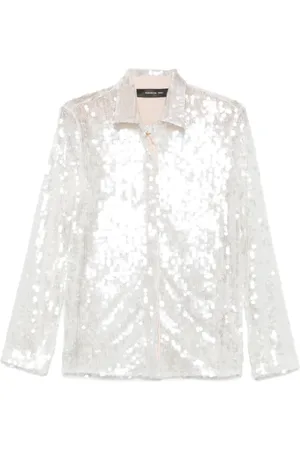 FEDERICA TOSI Camicia con paillettes
