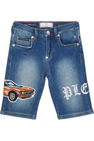 Philipp Plein Shorts denim Formentera Cars Racing