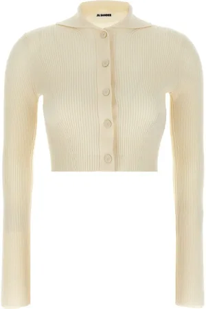 Jil Sander Cardigan in maglia a coste