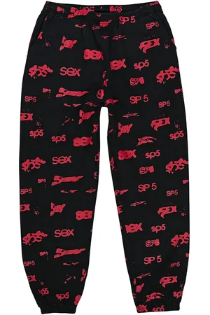 Sp5der Pantaloni sportivi "Black" con stampa grafica