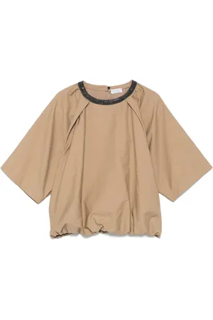 Brunello Cucinelli Blusa Monili con catena
