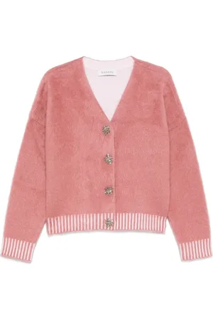 Lanvin Cardigan crop con effetto spazzolato