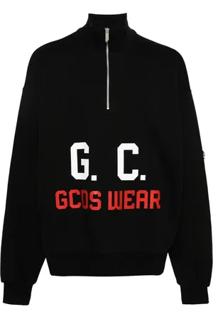 GCDS Felpa con mezza zip