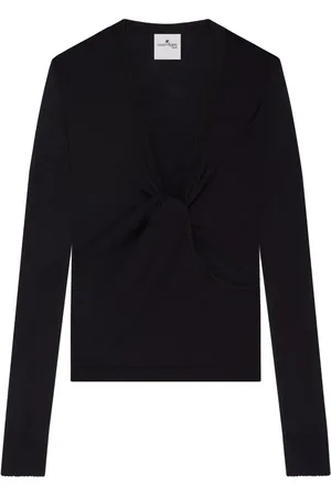 Courrèges Top con dettaglio attorcigliato