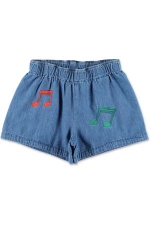 Mini Rodini Shorts con ricamo note musicali