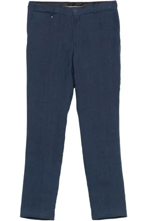HUGO BOSS Pantaloni sartoriali in lino