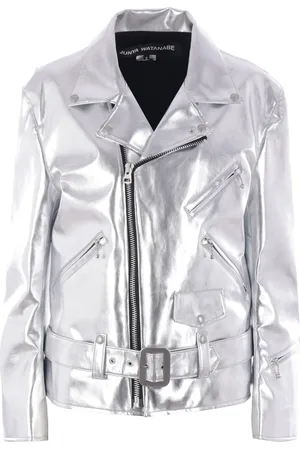 JUNYA WATANABE Giacca biker metallizzata
