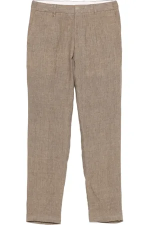HUGO BOSS Pantaloni sartoriali in lino