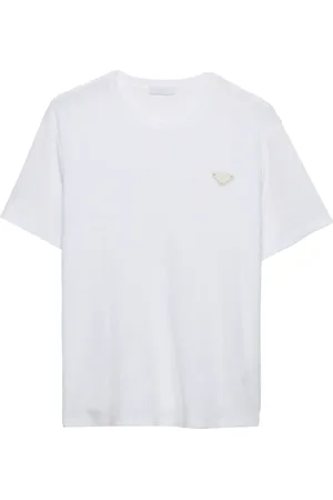 Prada T-shirt in cotone con stampa