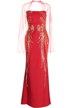 Saiid Kobeisy Abito senza spalline con paillettes