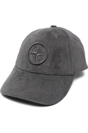 Stone Island Cappello da baseball in cotone a coste
