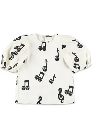 Mini Rodini Top con stampa note musicali