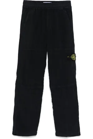 Stone Island Pantaloni con applicazione Compass