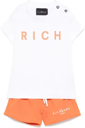 John Richmond Set con shorts e logo