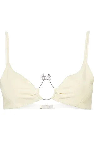 GCDS Bralette Hoop con placca logo