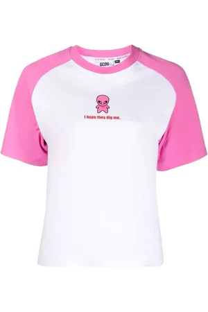 GCDS T-shirt con maniche raglan