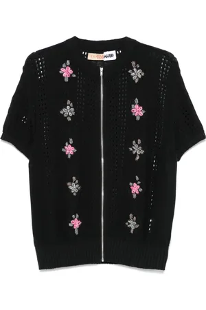 MAGLIANO Camicia con ricamo floreale