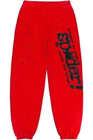 Sp5der Pantaloni sportivi Punk V2 "Red"