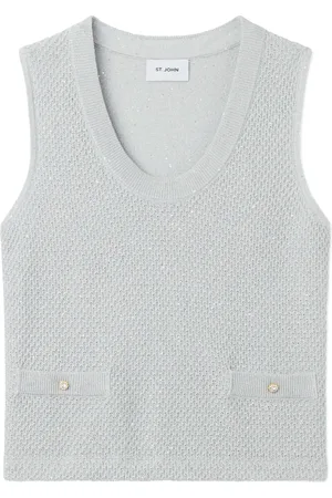 ST. JOHN Top con paillettes