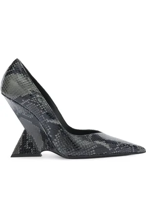 The Attico Pumps con effetto pelle di serpente