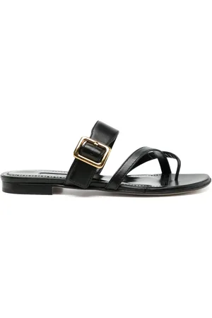 Manolo Blahnik Sandali in pelle con suola piatta