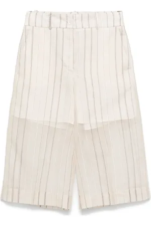 PESERICO SIGN Shorts a righe al ginocchio