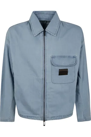Emporio Armani Giacca denim con applicazione