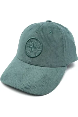 Stone Island Cappello da baseball in cotone a coste