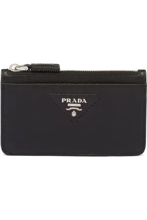 Prada Portacarte con placca logo
