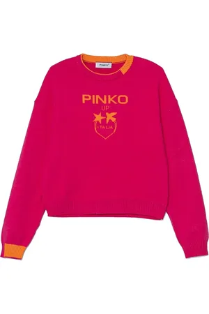 Pinko Maglione con logo a intarsio